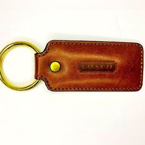 Vintage Coach Tan  Hangtag  Key Ring/Key Fob NWOT